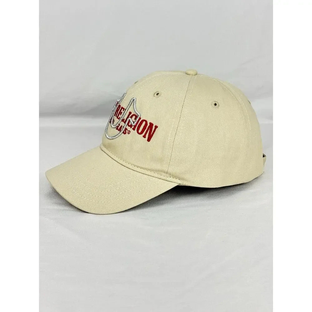 True Religion TR4221 Fog True Embroidery 3D Horseshoe Dad Cap Adjustable OS NWT